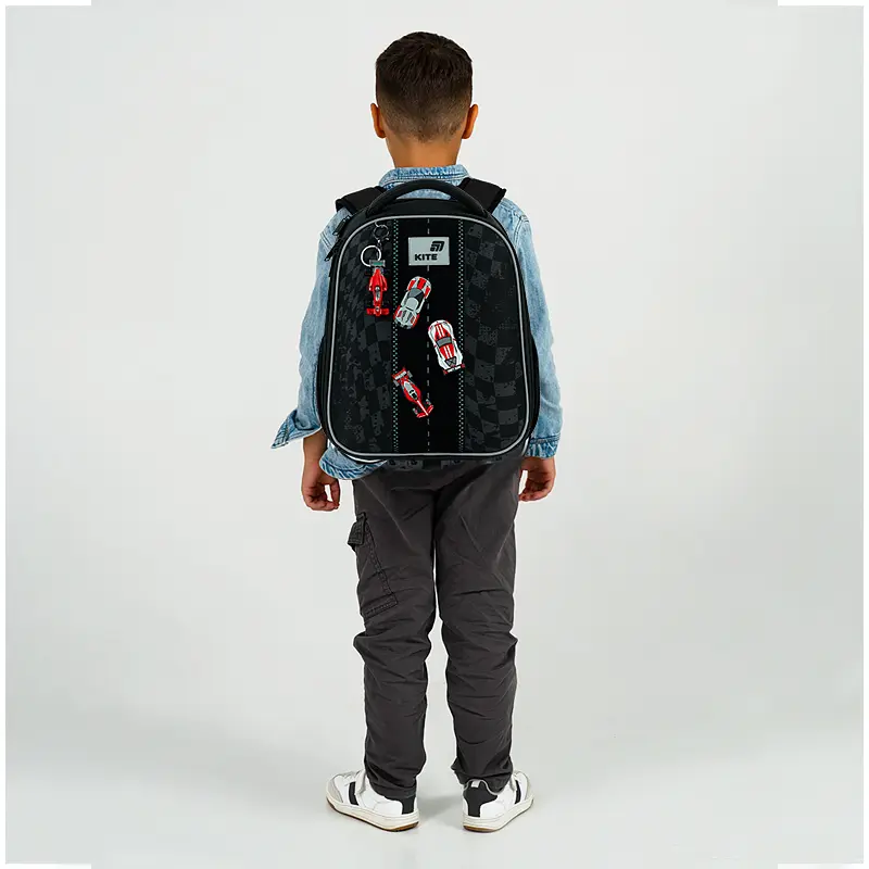 Рюкзак Kite Education каркасный 555 Race&Win Черный (K26-555S-8) - фото 17
