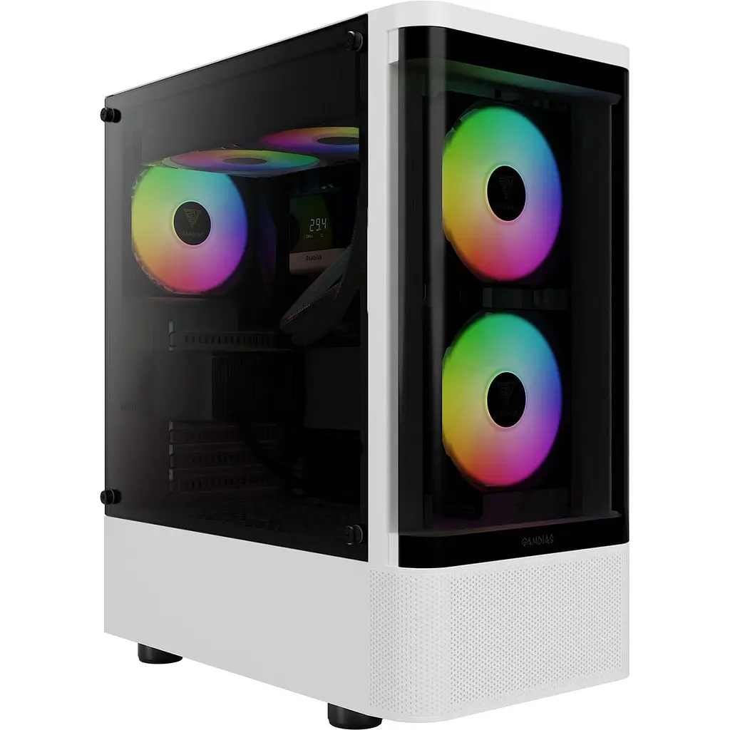 Корпус GAMDIAS TALOS E3 CG WH без БП White (4711514501209) - фото 4