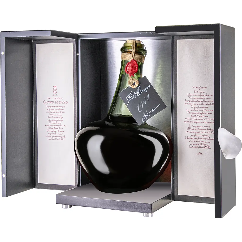 Арманьяк Baron Gaston Legrand Bas Armagnac 1944 Carafe Pansue 40% 2 л - фото 3