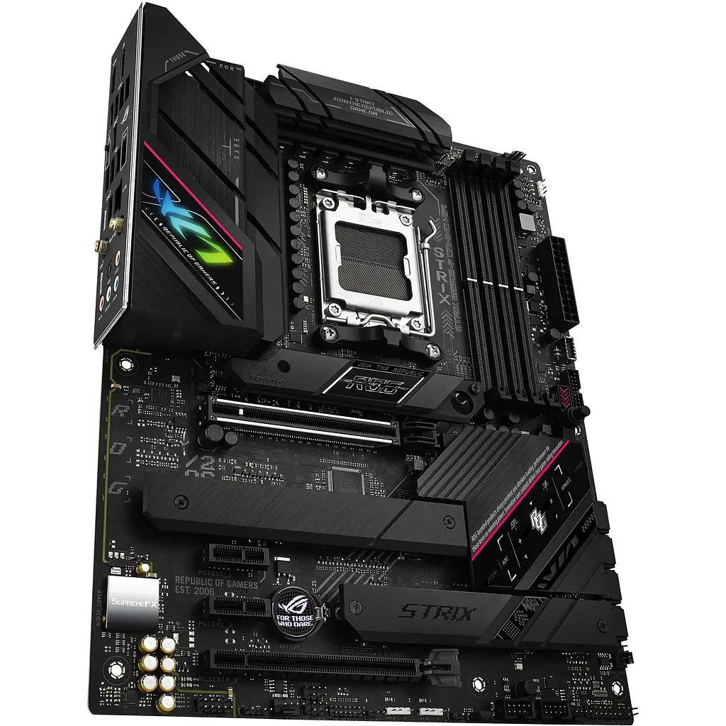 Материнская плата Asus Rog Strix B650E-F Gaming WIFI sAM5 B650 4xDDR5 M.2 HDMI DP WiFi BT ATX - фото 4