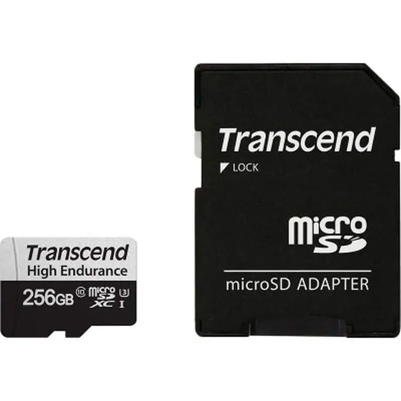 Карта пам'яті Transcend 256GB microSDXC class 10 UHS-I U3 High Endurance (TS256GUSD350V) - фото 2