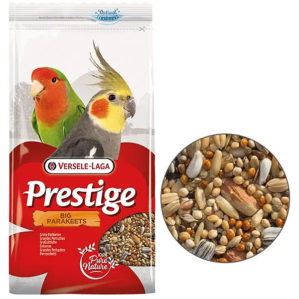 Корм для середніх папуг Versele-Laga Prestige Big Parakeet Верселе-Лага Престиж зернова суміш з горіхами 1 кг (218808)