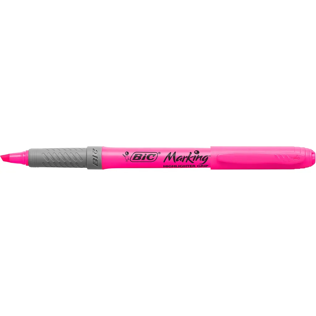 Маркер текстовий BIC Highlighter Grip 1 шт. рожевий (811934) - фото 4