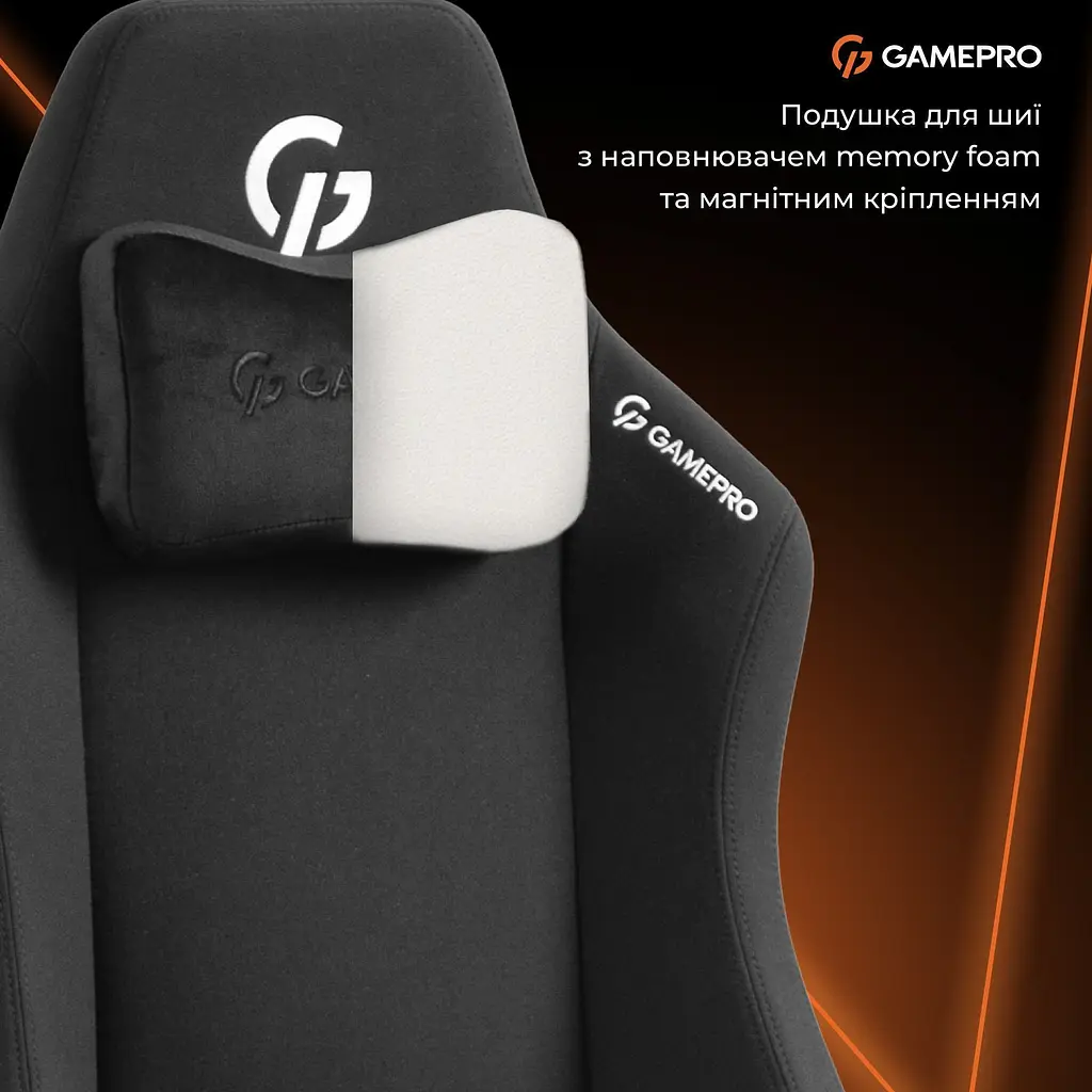 Геймерское кресло GamePro GC775B Fabric Black [148905] - фото 12