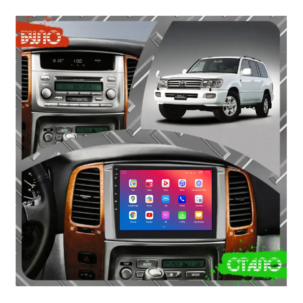 Штатний головний пристрій EasyGo TOY909-F50 9 inch Toyota Land Cruiser (100) 2003-2008 - фото 2