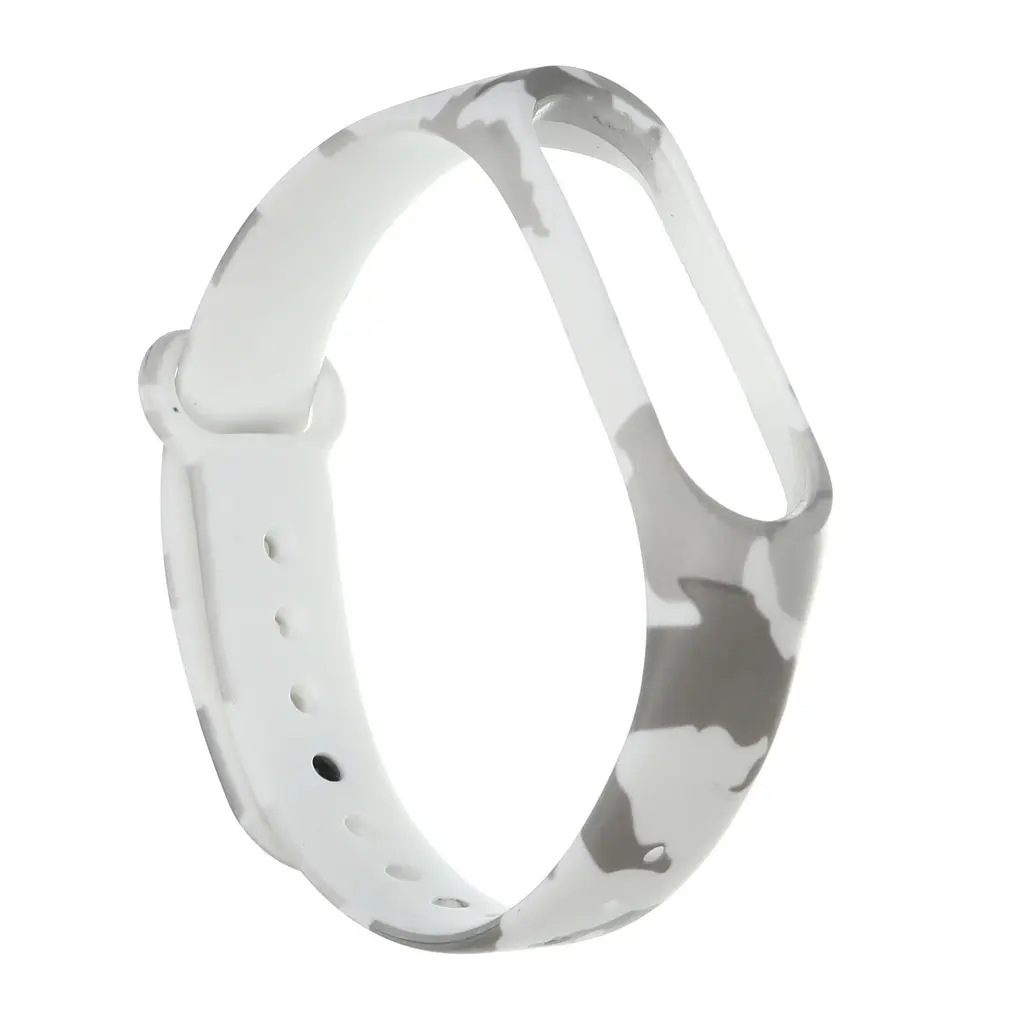 Силіконовий ремінець для фітнес браслетів Xiaomi Mi Band 3/4, Silicone, khaki white, зі зручною застібкою, на фітнес трекер та смарт годинник, ArmorStandart (ARM55640) - фото 2
