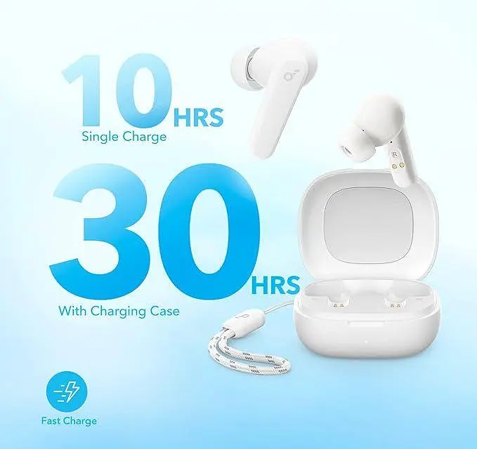 Навушники Anker Soundcore P20i White | 10 годин батарея - фото 5