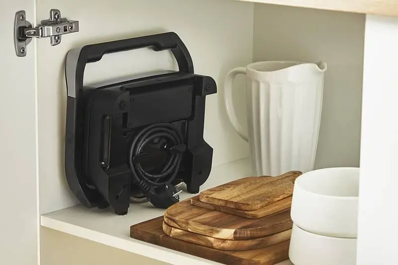 Електричний гриль Tefal Inicio Compact GC270D10, 1000 Вт, функція паніні, сріблястий / чорний - фото 5