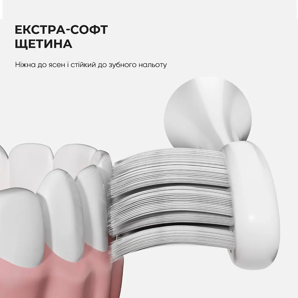 Насадка Oclean P1S12 догляд за яснами ультрам'яка біла 6 шт - фото 3