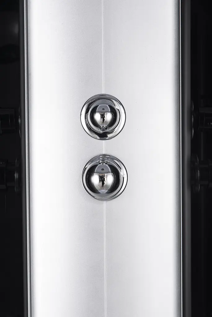 Душовий бокс з гідромасажем Mixxus Strong SBH02-90x90x215-GR Satin низький піддон MI6891, Хром матовый, тонований, хром матовий - фото 4