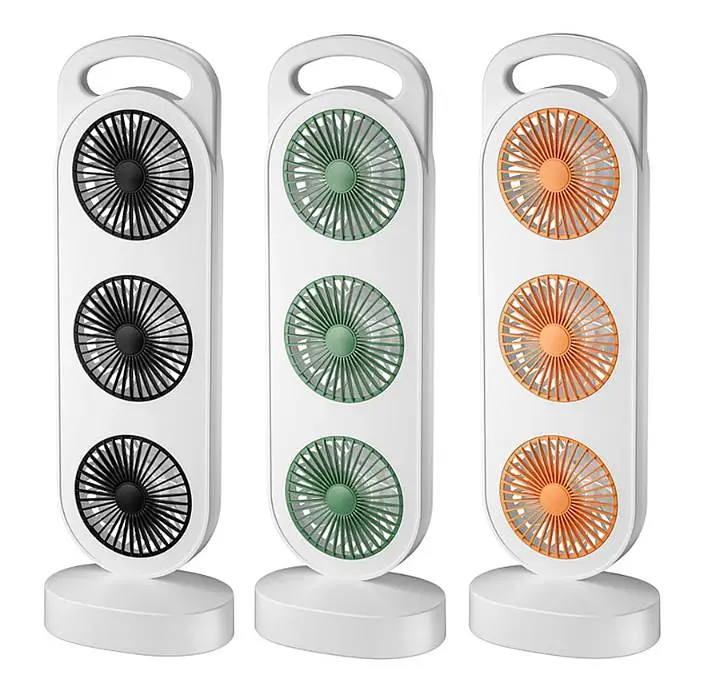 Вентилятор акумуляторний, 1200мАч, від USB, S-31 - фото 8