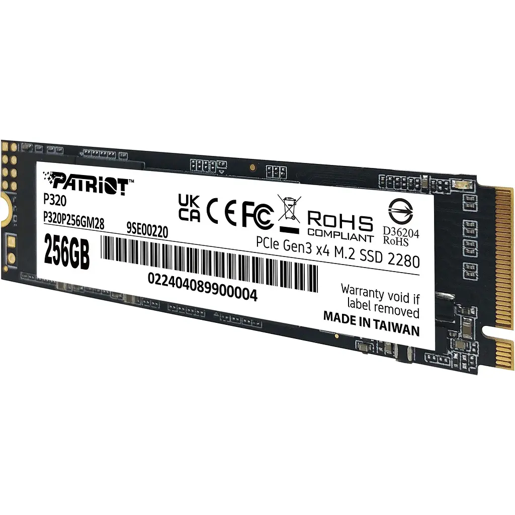 SSD накопичувач Patriot P320 256GB M.2 NVMe (P320P256GM28) [151752] - фото 3