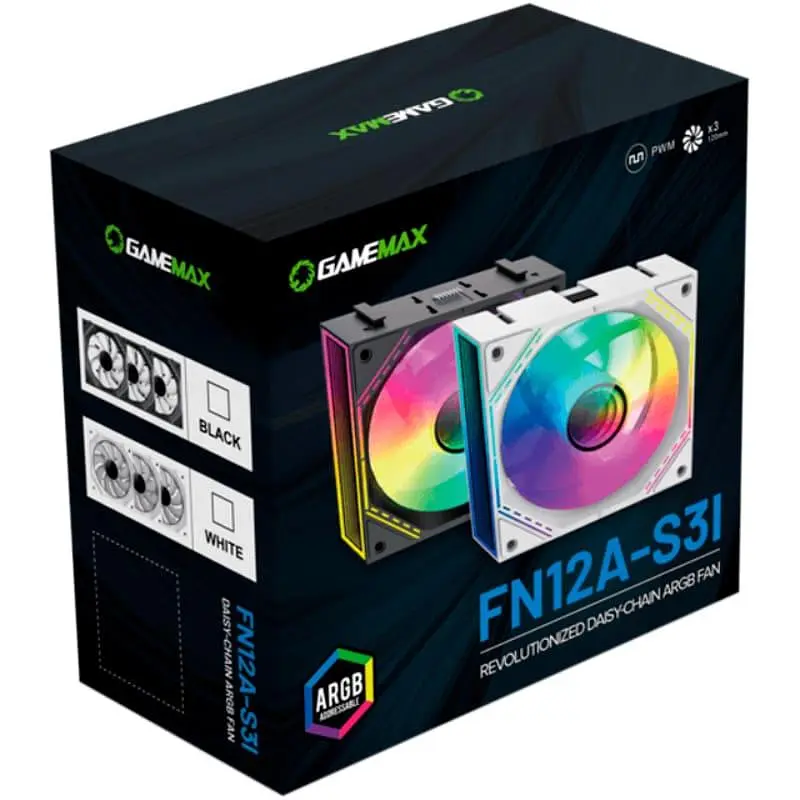 Комплект вентиляторів GameMax 120мм FN12A-S3I-W (FN12A-S3I-W) - фото 10