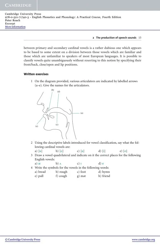 English Phonetics and Phonology. A practical course with Audio CDs - фото 8