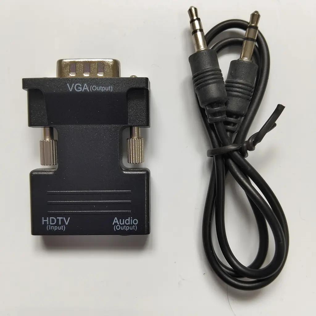Перехідник HDMI в VGA з аудіовиходом — відеоадаптер-конвертер Full HD 1080P для монітора, проектора та ПК - фото 8