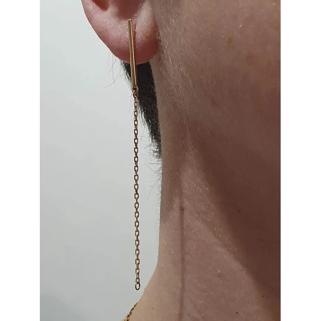 Золоті сережки-підвіски Платон 3в1. 1С301/00Б - фото 3