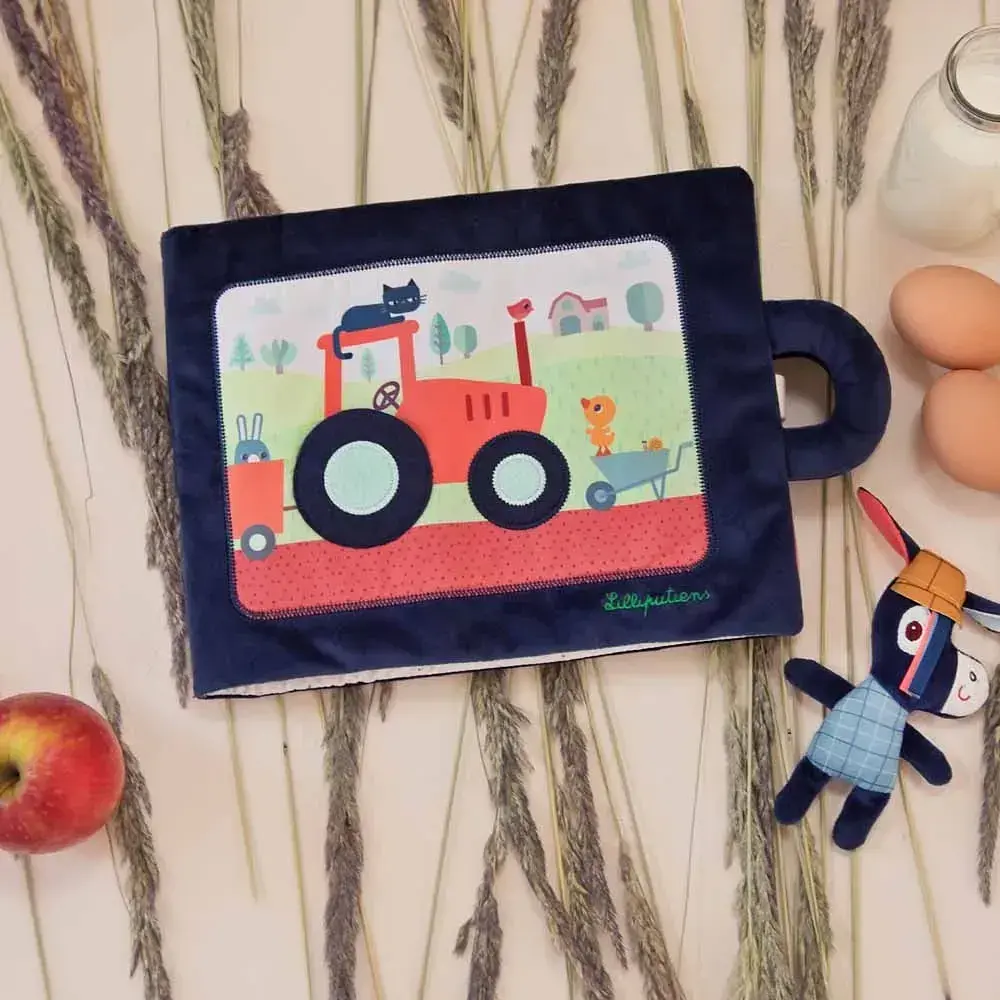 Розвиваюча м'яка книга Lilliputiens Віслюк Ігнасій на фермі (83415) - фото 10