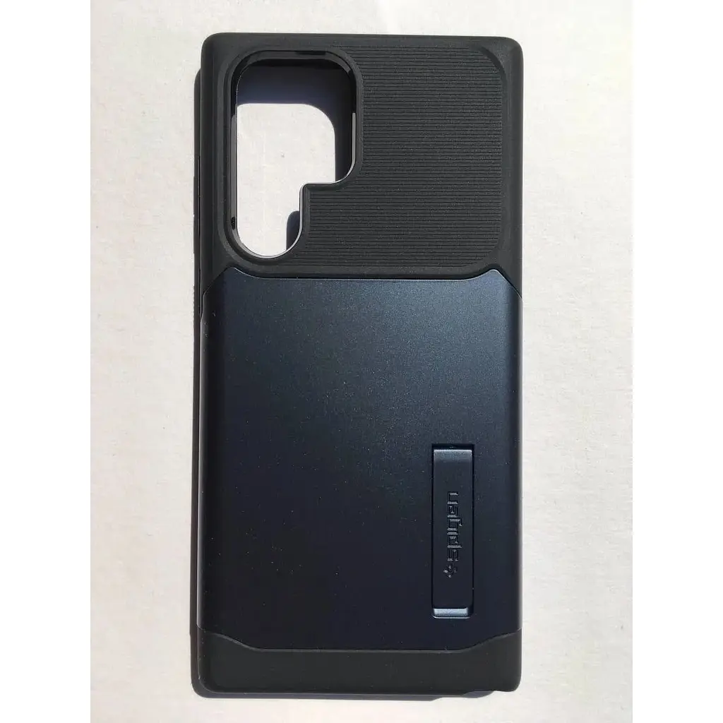 Чехол с подставкой Spigen Slim Armor для Samsung Galaxy S22 Ultra Slate ACS03944 - фото 4