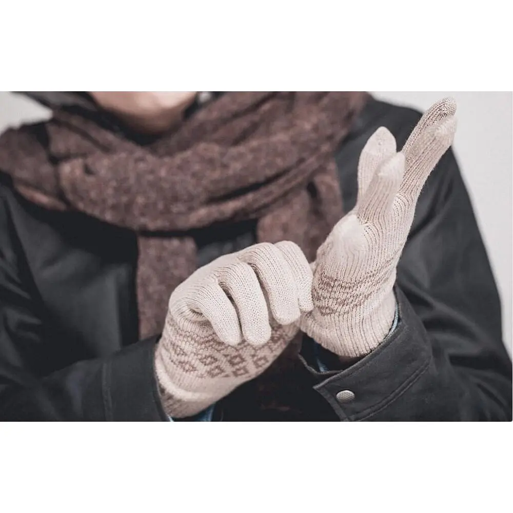 Зимові рукавички для сенсорних екранів Xiaomi Touch Screen Gloves Finger Winter Coffee XMJ013 - фото 4