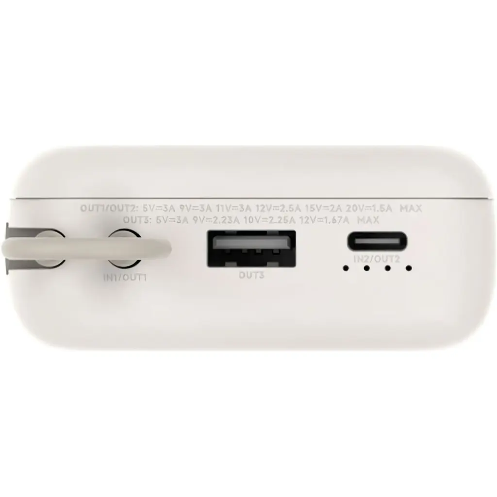 Зовнішній акумулятор Xiaomi with Integrated Cable 20000mAh 33W Tan (BHR8851GL) [125045] - фото 5