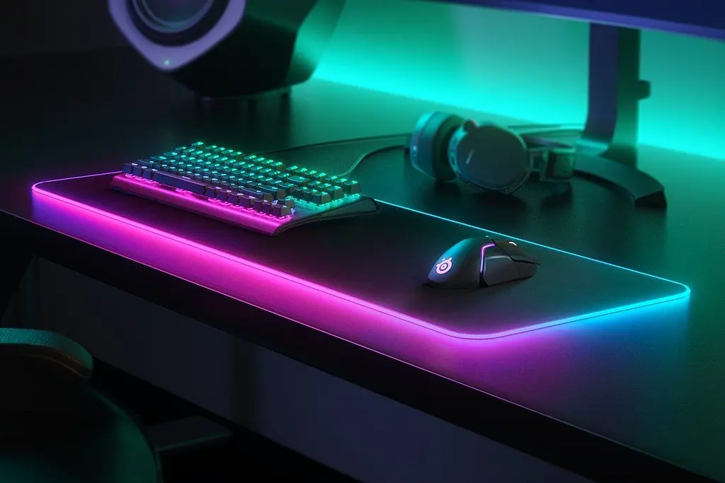 Игровая поверхность SteelSeries QcK Prism Cloth XL RGB 900х300х4мм (63826) - фото 2