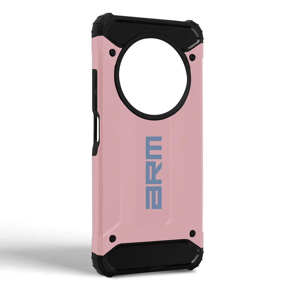 Чехол для Xiaomi Redmi 14C 4G/A4 5G Poco C75 4G/M7 5G, Panzer, розовый, противоударный, бронированный, милитари, панель-накладка, защита всего корпуса, защита дисплея и камеры, термополиуретан (TPU) + поликарбонат (PC), ArmorStandart (ARM85409) - фото 2