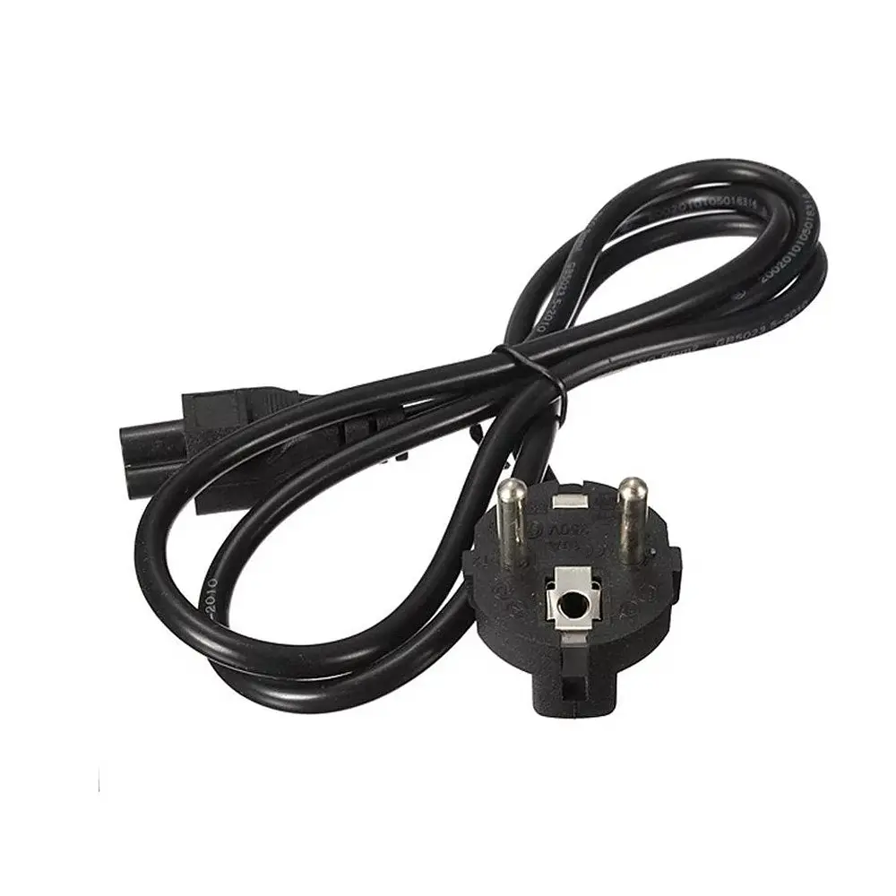 Сетевой кабель CEE 7/7-C5 1.2 м, трёхконтактный шнур для ноутбука, 250V 2.5A