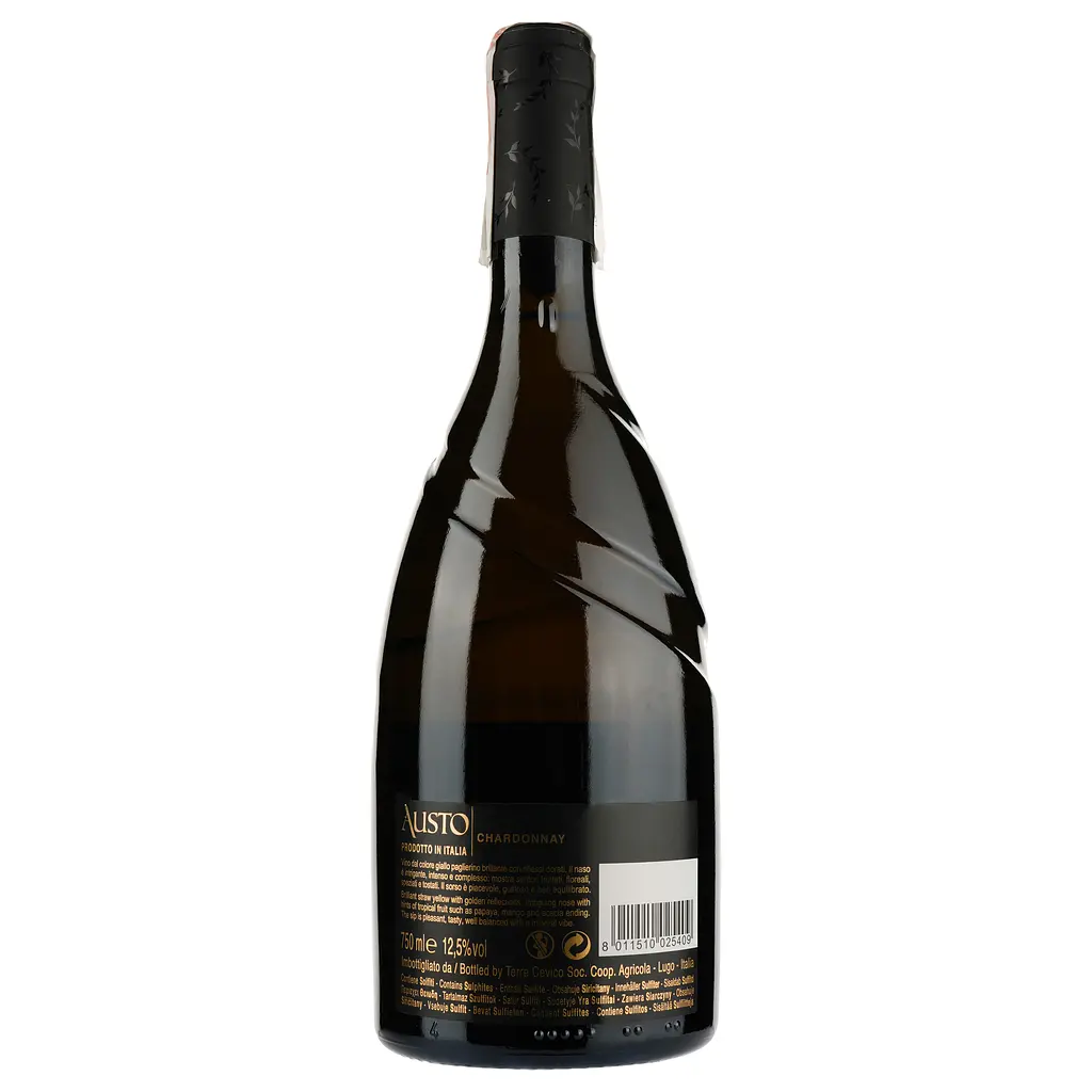 Вино игристое Austo Oak Chardonnay Varietale, белое, полусладкое, 13%, 0,75 л - фото 2