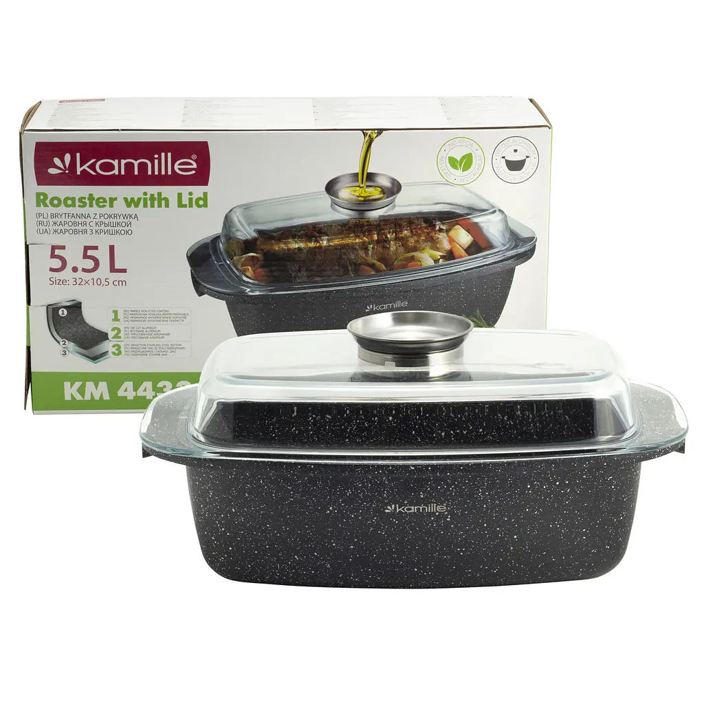 Гусятниця Kamille KM-4433 5,5 л - фото 6