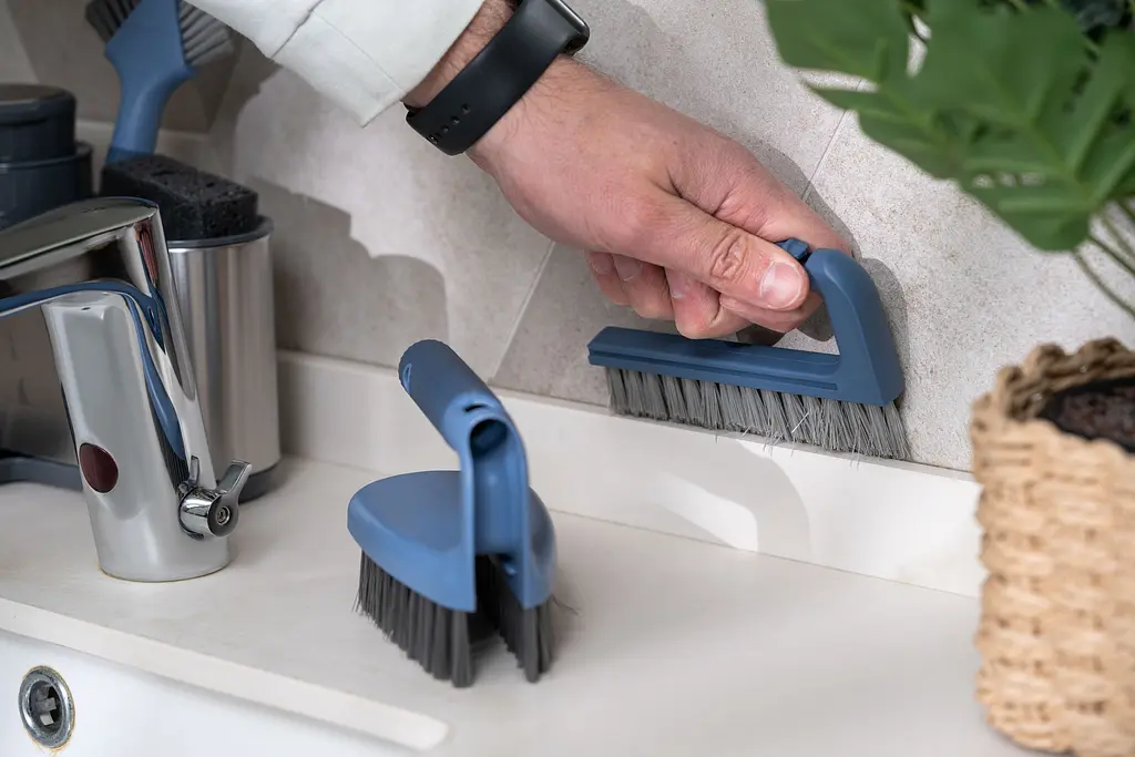 Щітка для миття 2 в 1 Ardesto Profe 13.9 х 7 х 9 см блакитна (ARHE1302B) - фото 12