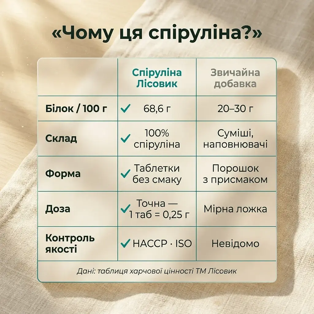 Спіруліна у таблетках 100 г - фото 6
