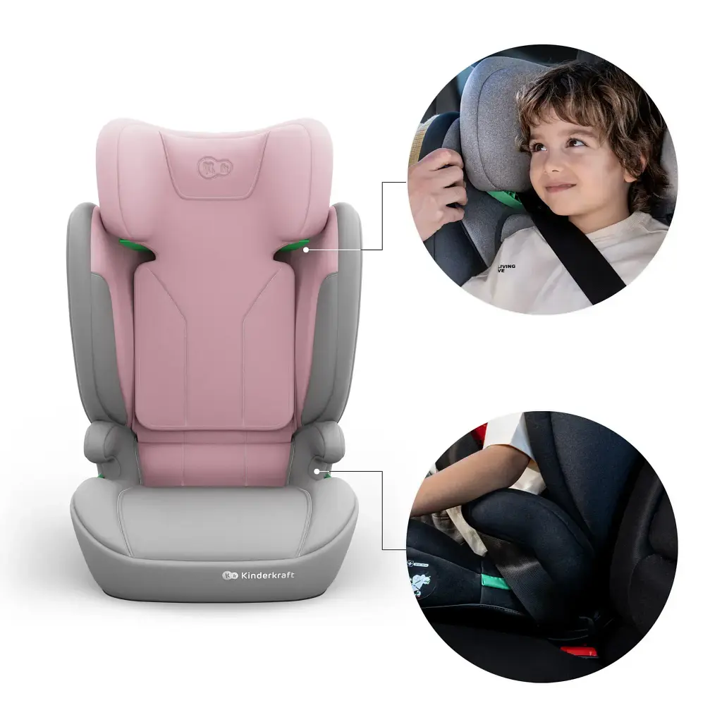 Автокрісло Kinderkraft i-Spark 2 Plus i-Size Pink (KCISPA02PNKPL00) - фото 10