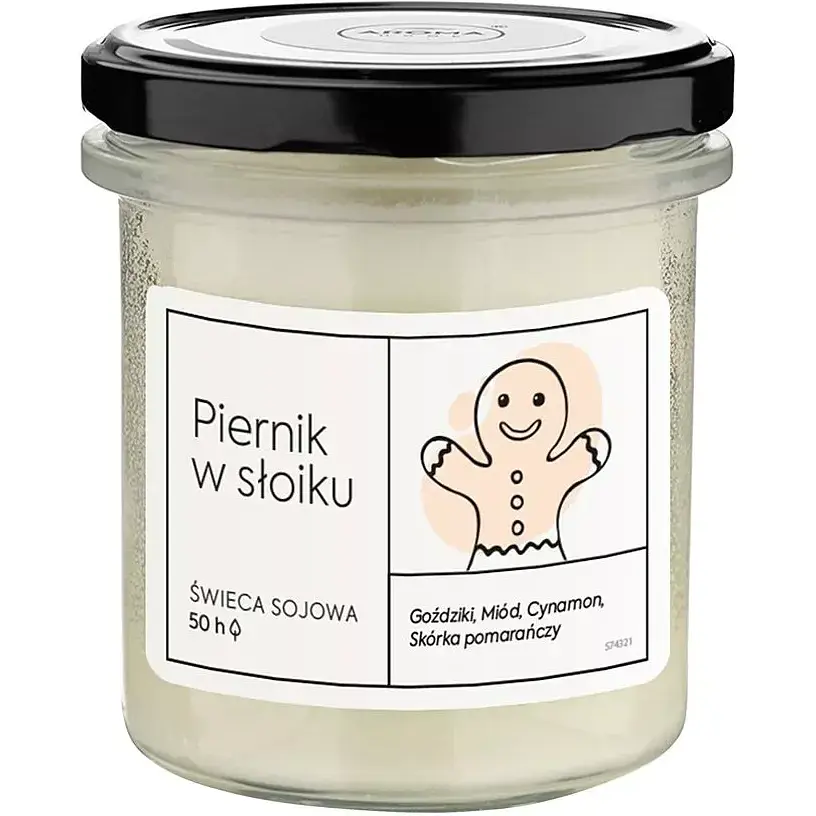 Ароматична свічка Aroma Home Пряник в банці Крафтова серія 230 г