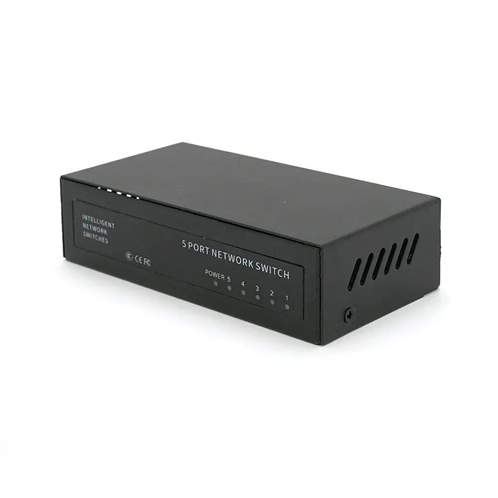 POE комутатор Merlion 4 POE 10/100+1 RJ45 10/100 зовнішній блок живлення 52V 0,92A - фото 3