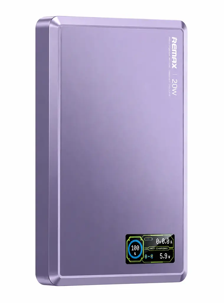 Повербанк Remax FP-37 10000mah 20W MagSafe Magnetic Wireless Power Bank Purple