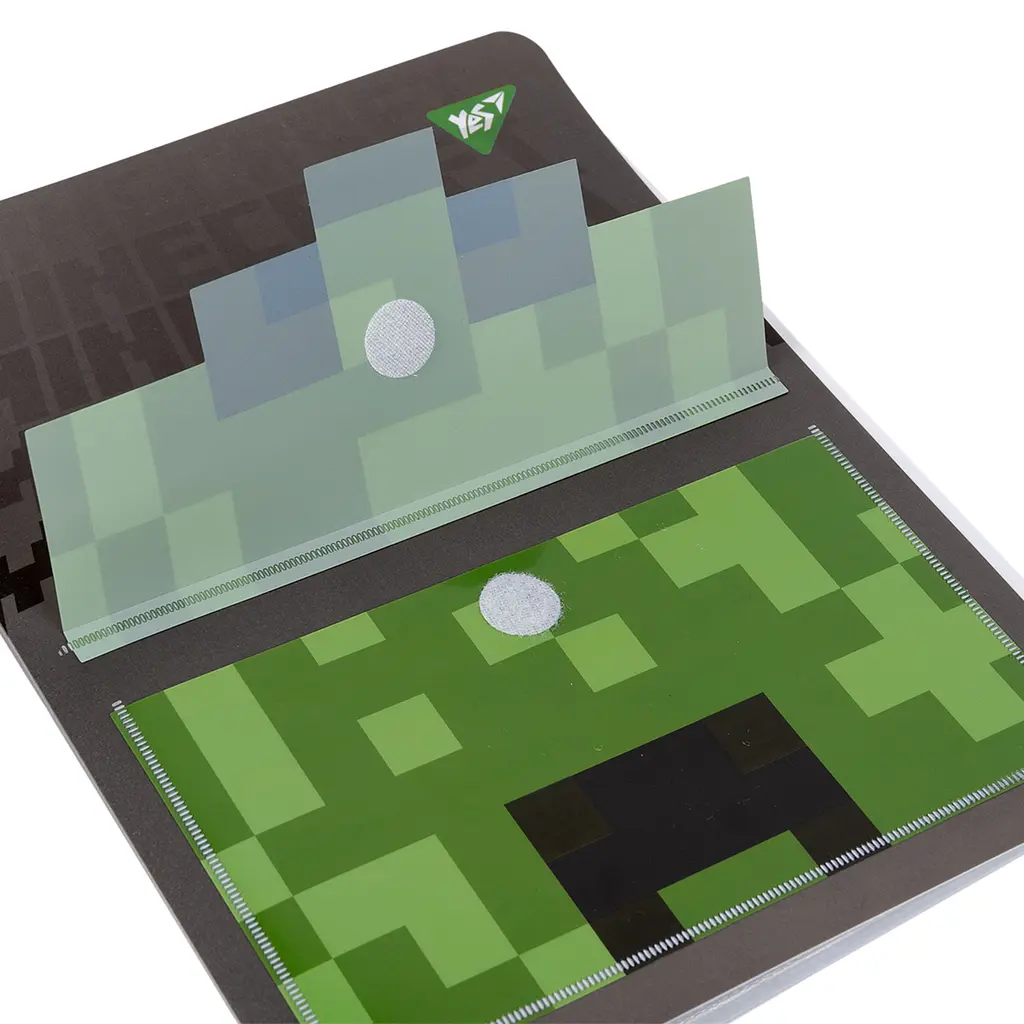Папка з 20 файлами YES A4 Minecraft з фронтальною кишенею (492103) - фото 3