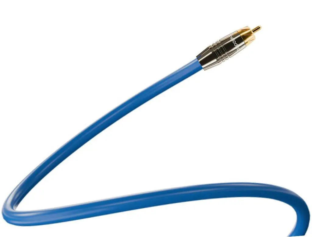 Сабвуферний кабель RCA-RCA Melodika Sky Blue SBS-W30 Subwoofer cable 3m - фото 3