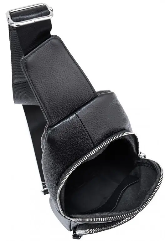 Чоловіча сумка-слінг Tiding Bag чорна (SA25F-5058A) - фото 4