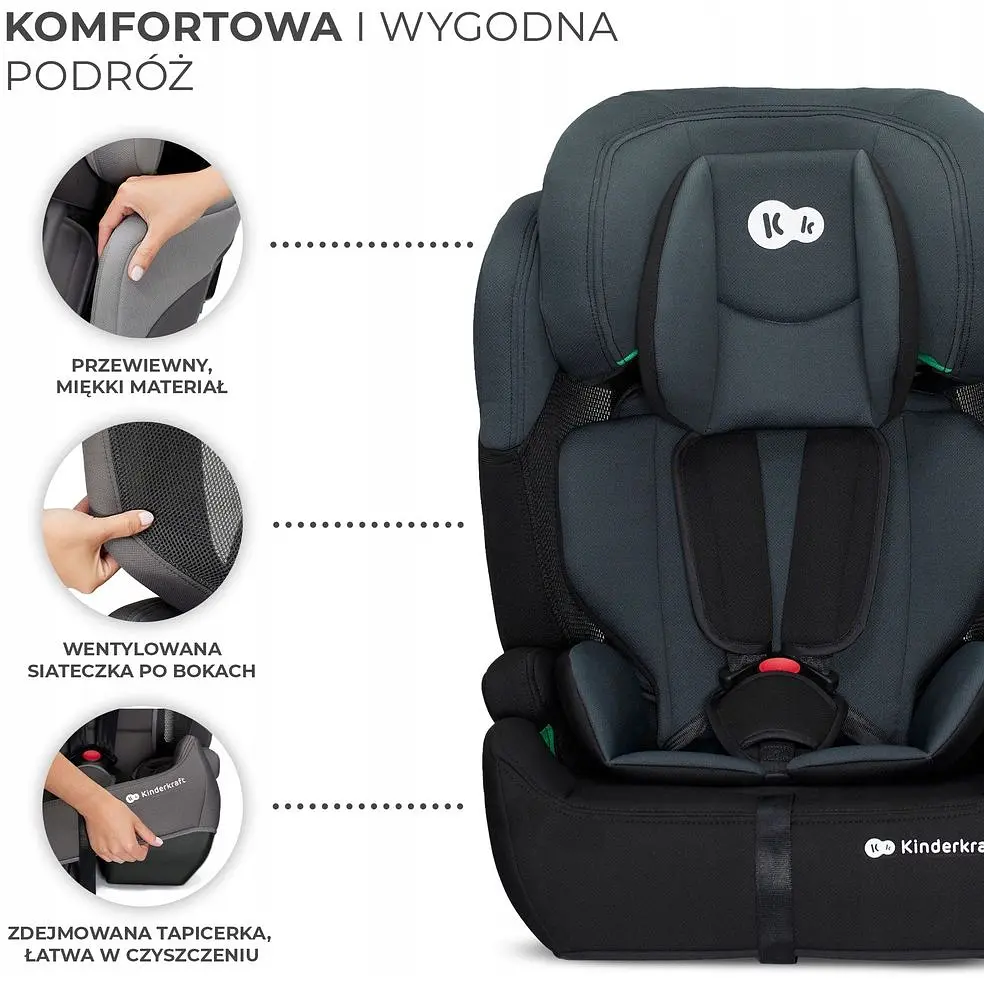 Автокрісло Kinderkraft Comfort Up i-Size Black - фото 10