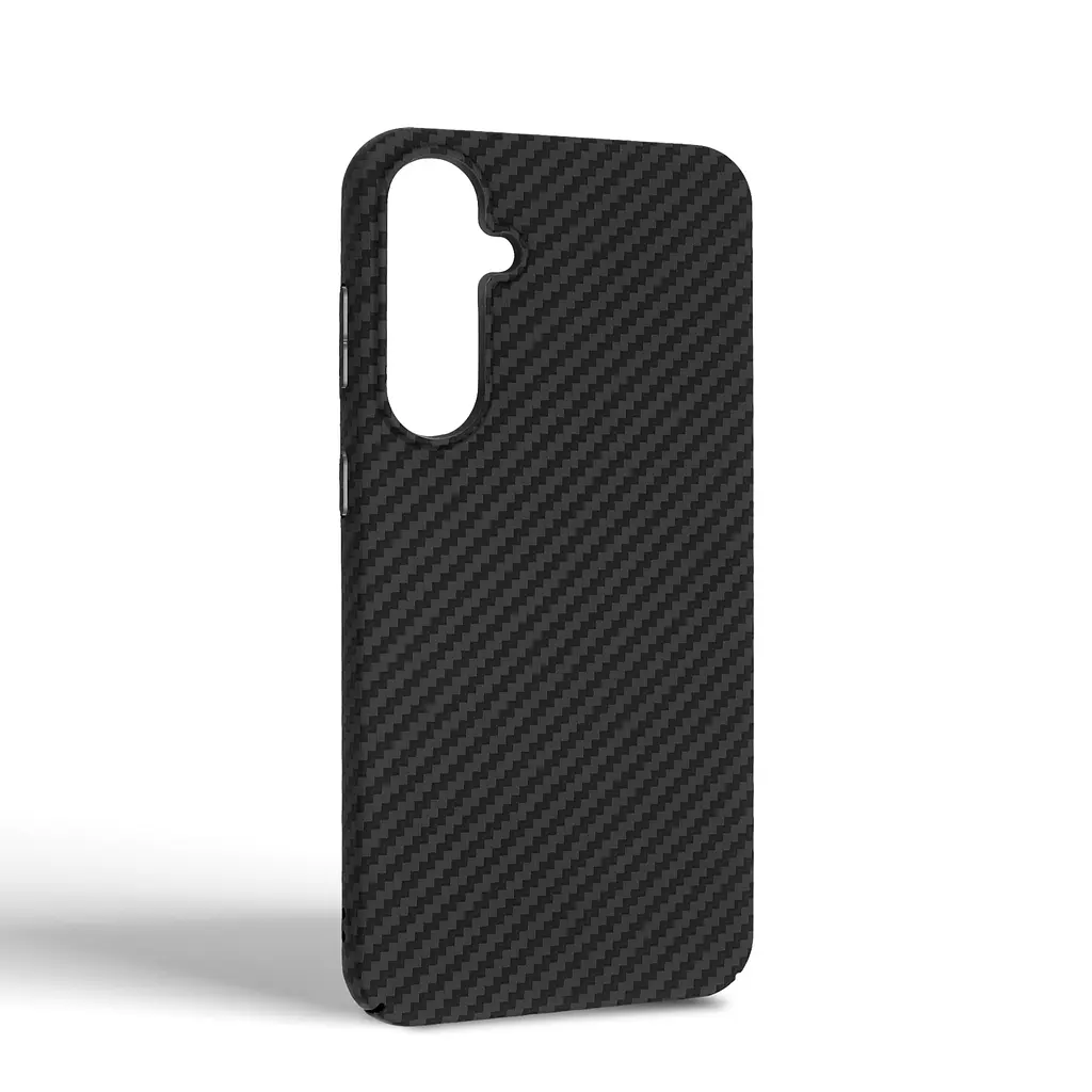 Карбоновый чехол для Samsung Galaxy S23 FE 5G (SM-S711), LikeCarbon, черный, панель, защитный чехол-накладка, ультратонкий и легкий, противоударный, обеспечивает защиту от ударов, падений и царапин, ArmorStandart (ARM71933) - фото 2