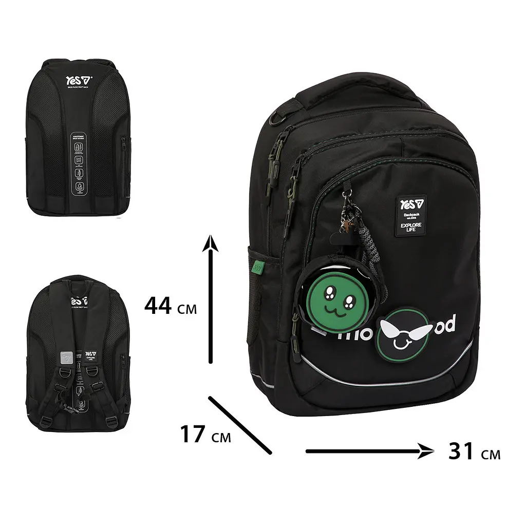Рюкзак шкільний  ортопедичний шкільний Yes Mood TS-59L - фото 3