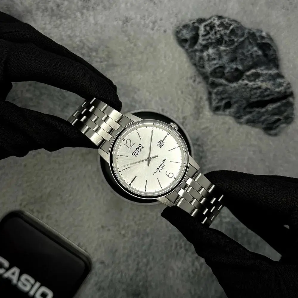Чоловічий годинник Casio MTS-110D-7A Сріблястий ( AT1141-0119 ) - фото 6