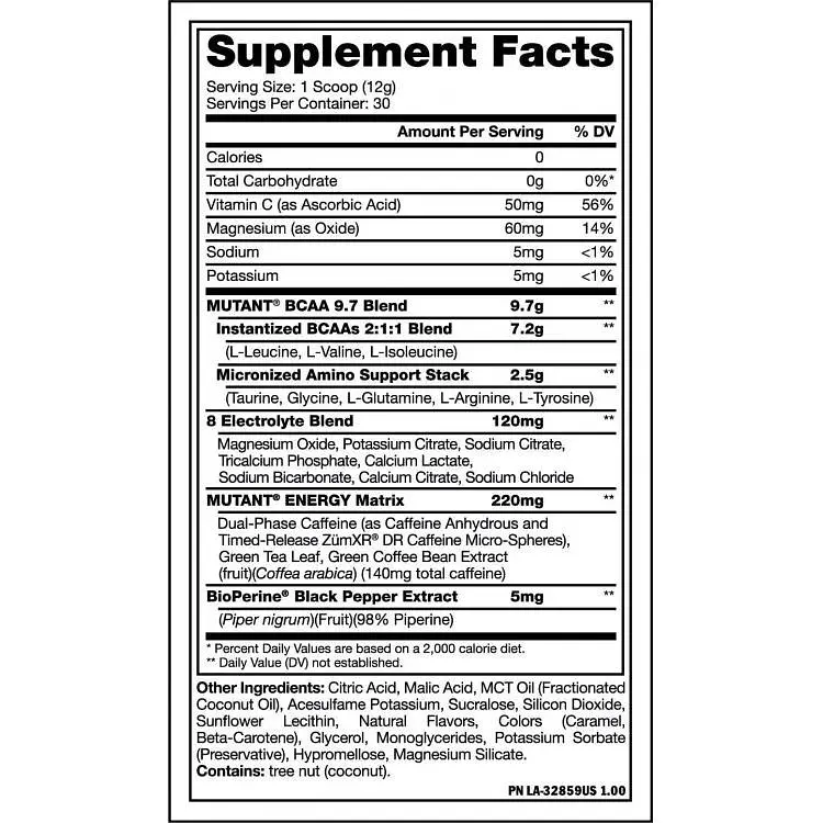 Аминокислота Mutant BCAA Energy Персик 360 г - фото 2