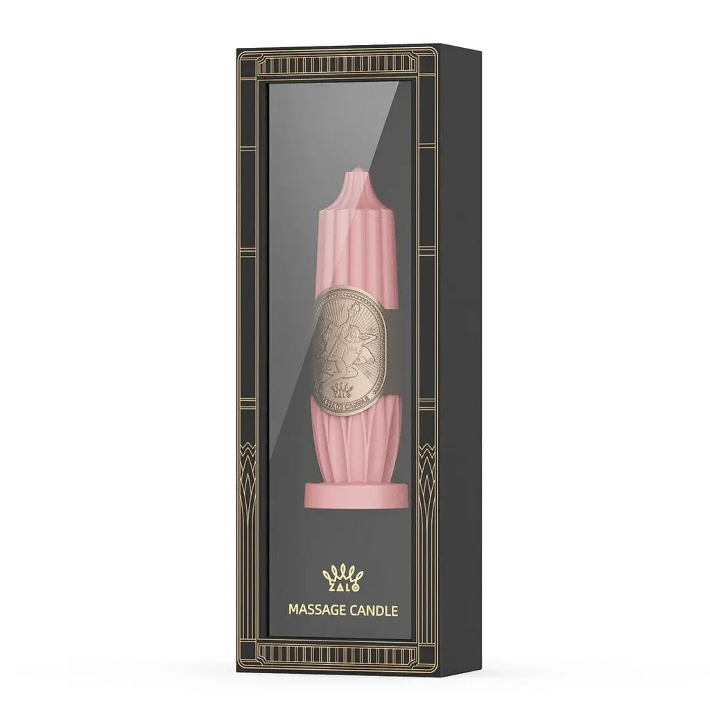 Розкішна масажна свічка Zalo Massage Candle Pink - фото 2