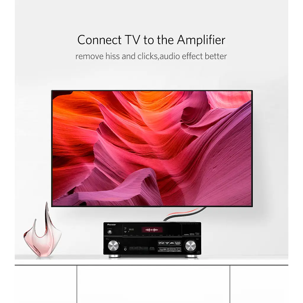 Кабель мультимедійний 2xRCA M to 2xRCA M 3.0m AV104 black Ugreen (10519) - фото 7