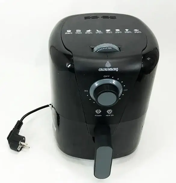 Аэрофритюрница электрическая безмасляная Crownberg CB-5541 с таймером на 1.5 л 1200 Вт Черный - фото 5
