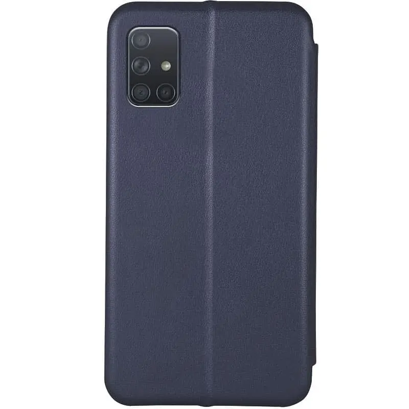 Шкіряний чохол-книжка Classy для Samsung Galaxy A51 Темно-синій - фото 2