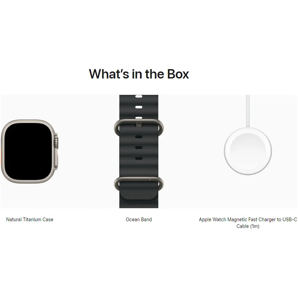 Смарт-годинник Apple Watch Ultra 2 49mm Natural Titanium Case with Black Ocean Band [MXTL3] [114929] - фото 4