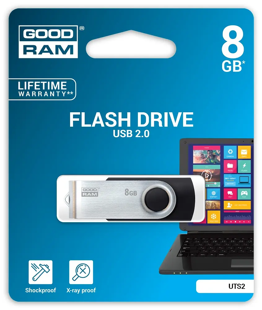 Flash Drive Goodram Twister 8GB (UTS2-0080K0R11) (6280546) UTS2-0080K0R11