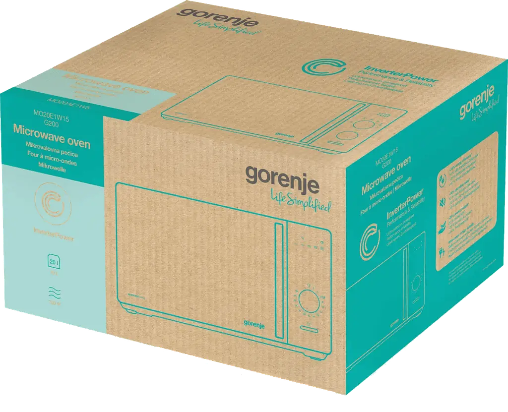 Мікрохвильова піч Gorenje MO20E1W15 (7290708) - фото 3